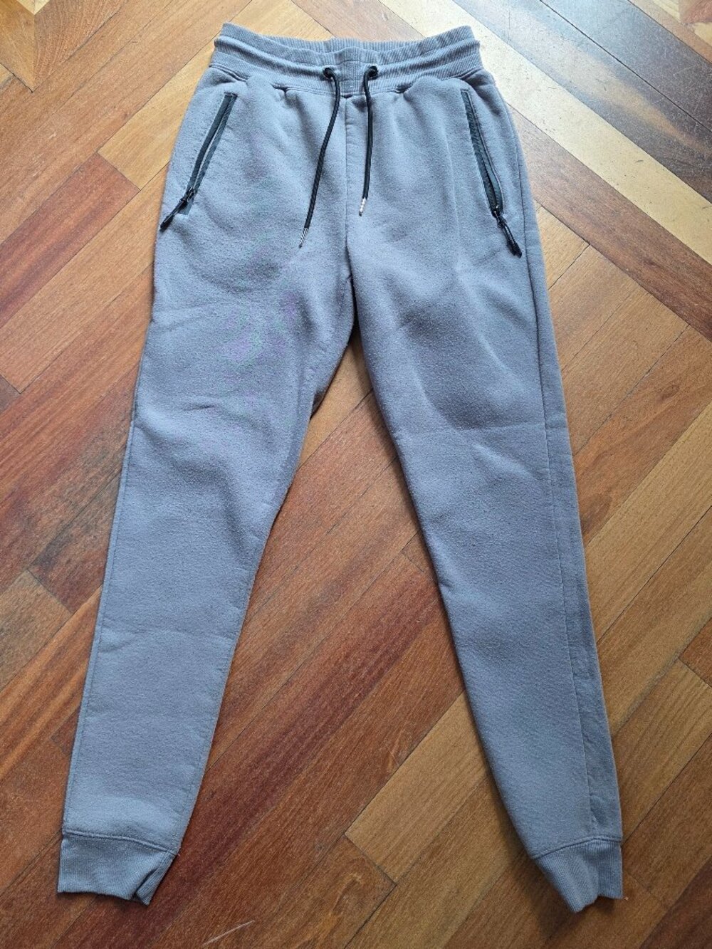 Pure Champ Gray Fleece Athletic Gray Workout Joggers Sweatpants Size Small